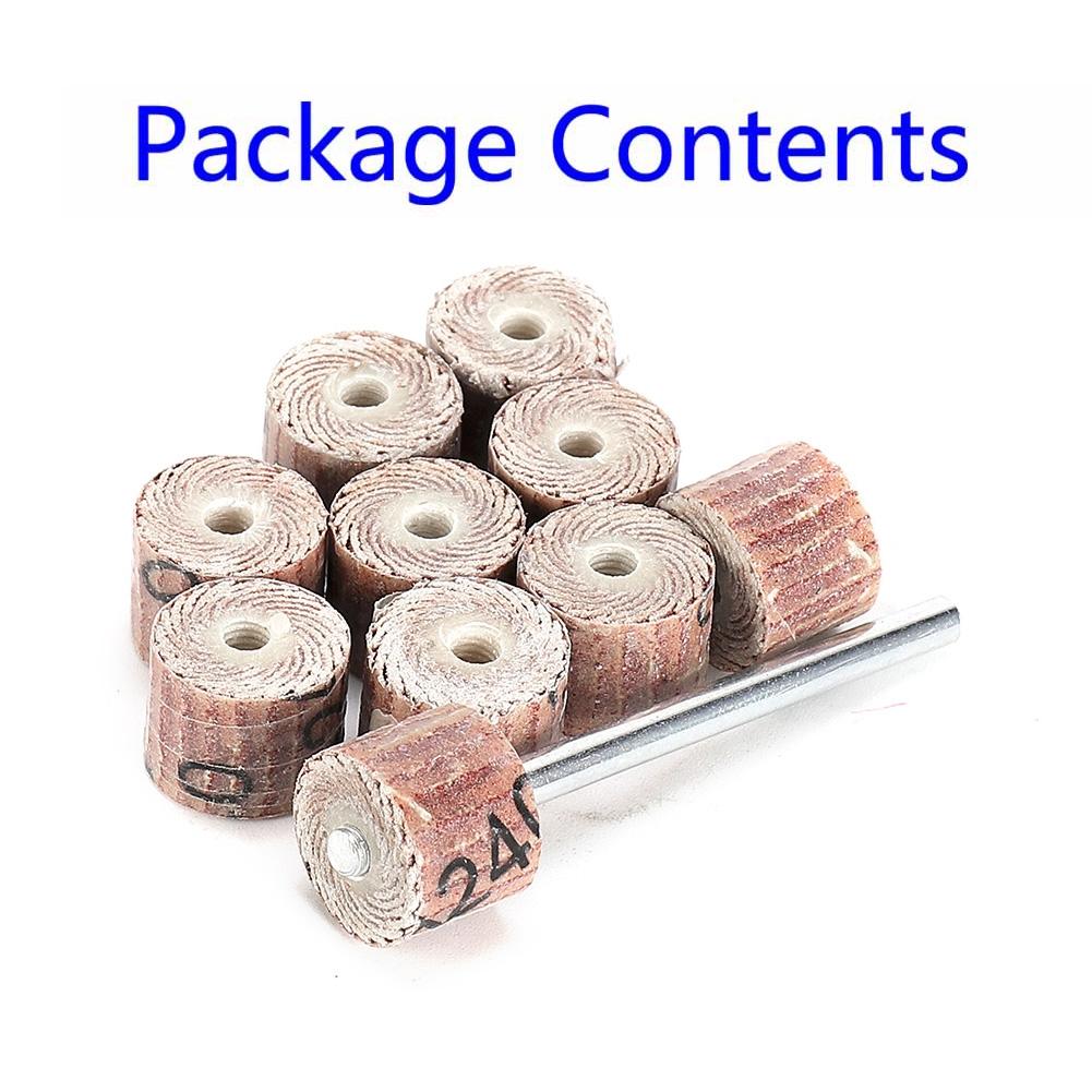 Grinding Flap Wheel Disc 10Pcs Replace Sandpaper Replacement Accessories
