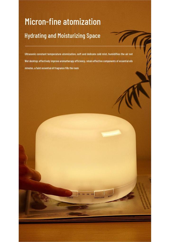 500ml Large Mist Humidifier & Essential Oil Diffuser for Home