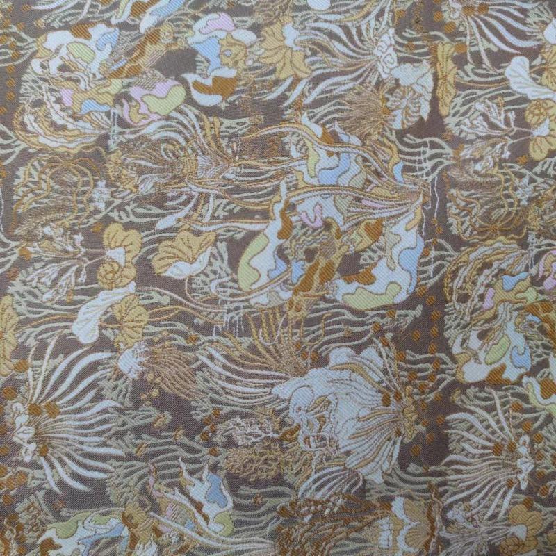 100x145cm Animal Plant Jacquard Fabric Fashionable Seaweed Jacquard Fabric for Pink Deer Jacquard Bag Face