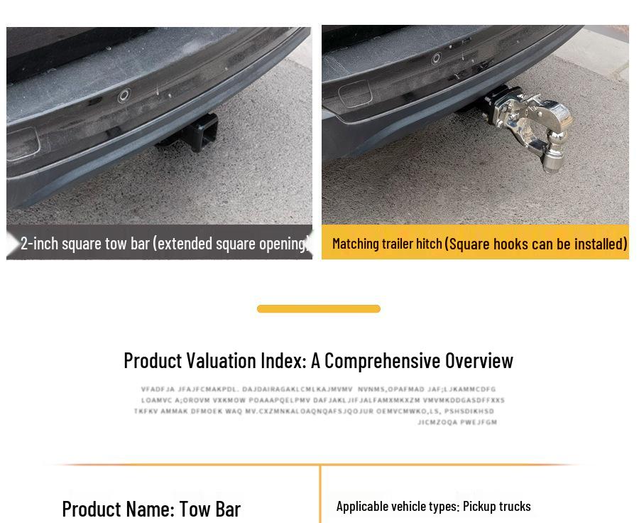 Reinforced Off-Road Hitch Hooks for Ford Ranger