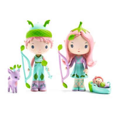 DJECO tinyly figurka Lily Sylvester i edukacyjna i stylowa Montessori Idealna dla dziewczynek w wieku i Idealna jako prezent na wejście do przedszkola lub szkoły a