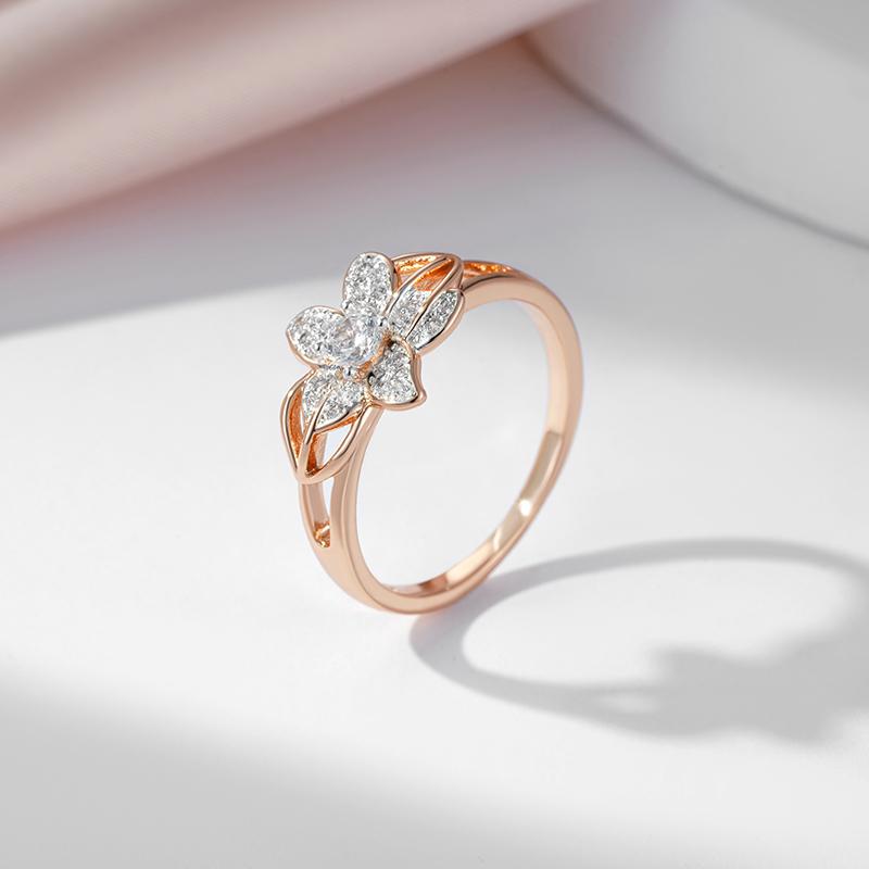 Bague en forme de rose argent sales