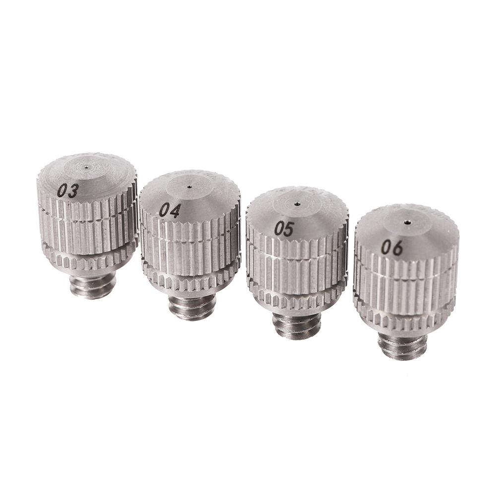 0.3/0.4/0.5/0.6mm Low Pressure Mist Nozzle and Direction Adjustable Nozzle Seat Garden Atomization Humidification Sprayer Head