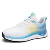 Men's Shoes Spring and Summer New Fly-woven Breathable Sports Shoes Casual Mesh Popcorn Running Lightweight Shoes Shock-absorbing Running Shoes