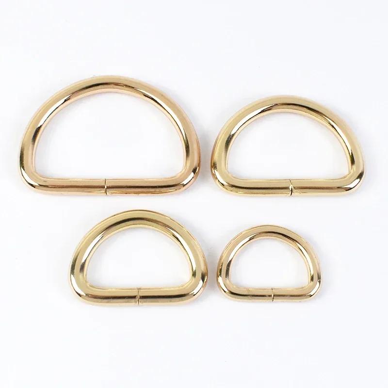 Meetee 10Pcs 13-50mm Metal Buckles Bag Strap O D Ring Buckle Backpack Belt Webbing Dog Collar Loop Clasp DIY Leather Accessories