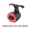COB Cycling Tail Lamp Type-C Charging Auto Brake Sensing Light 4 Modes Cycling Warning Flashlight Bicycle Accessories Lights