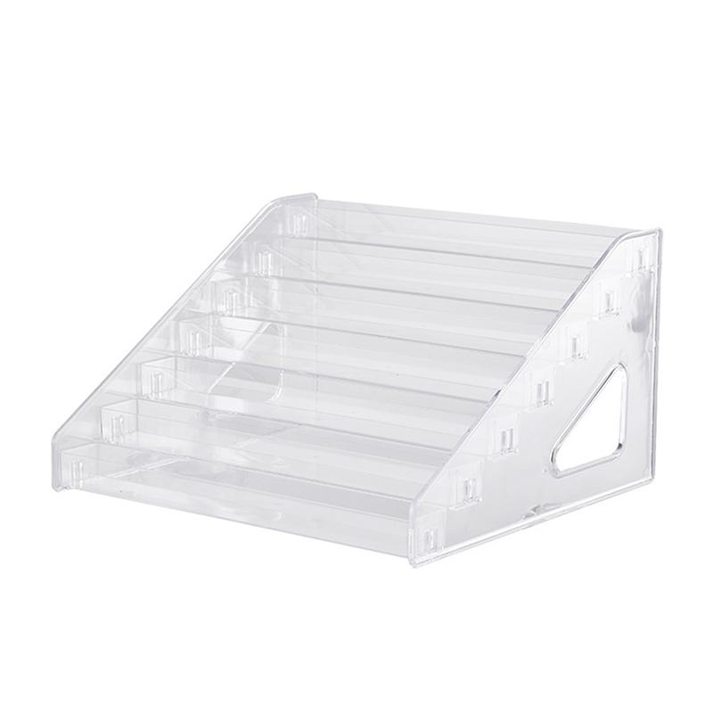 Acrylic 3/5/7 Layer Clear Acrylic Nail Polish Display Stand Nail Art UV Gel Shelf Cosmetic Eyeshadow Storage Rack Home Organizer