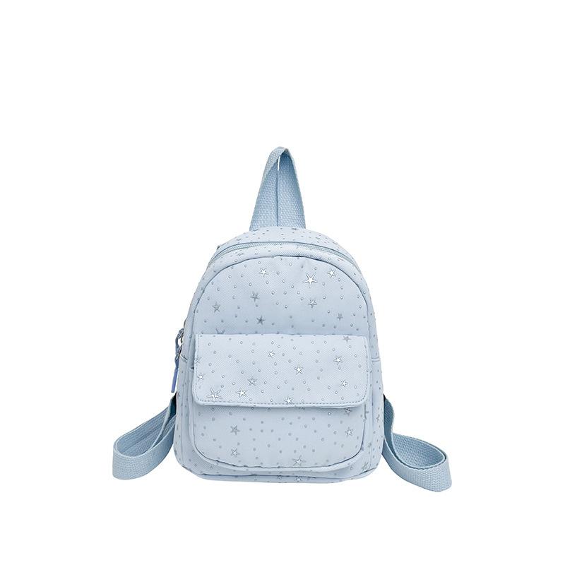 Schoolbag Girl Wind Star Printed Backpack Women's 1011 New Korean Cute Lightweight Small Backpack Fashion Versatile School Bag