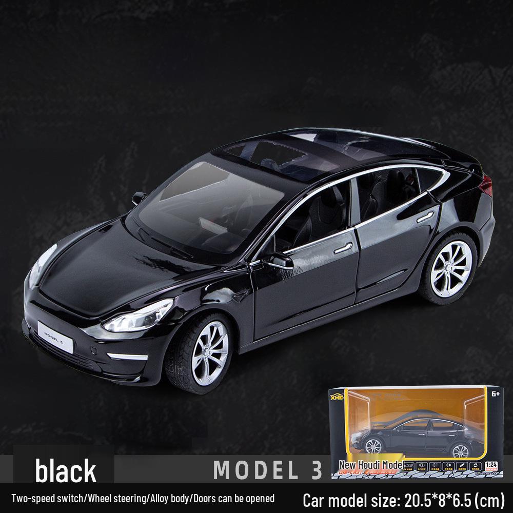 1:24 Tesla Alloy Car Model Simulation Toy - New Energy Vehicle for Kids