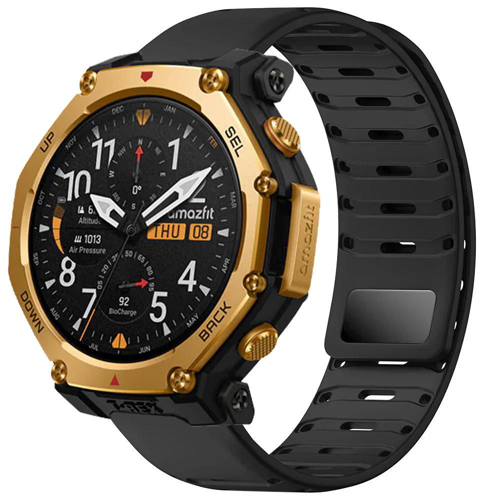 22mm Silicone Sports Strap For Amazfit T-Rex3 Pro 48mm Helio Magnetic Watchband For Amazfit Balance 2 1/Bip 6 5 Bracelet Correa