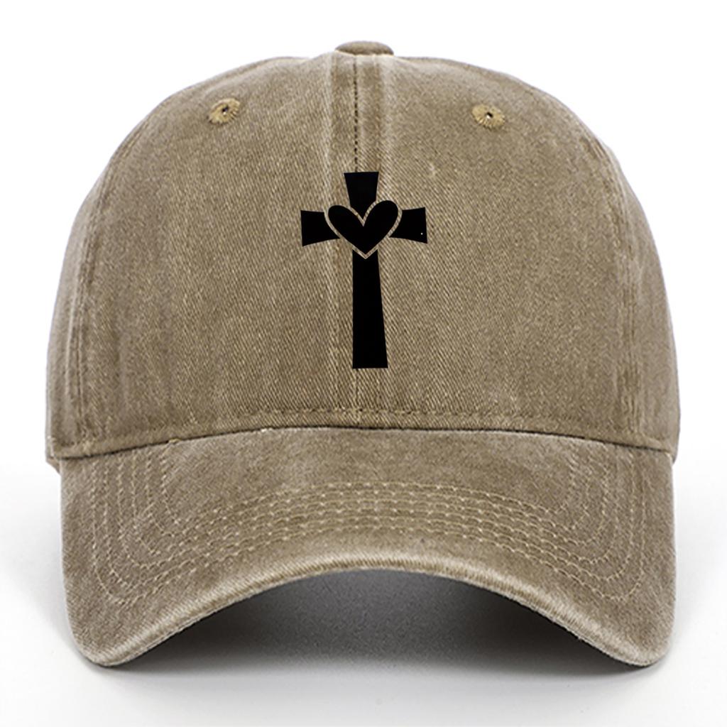 Black Personalized Pattern Printed Baseball Hat Outdoor Activity Washed Duck Tongue Hat Suitable for Sunscreen and Sunshade