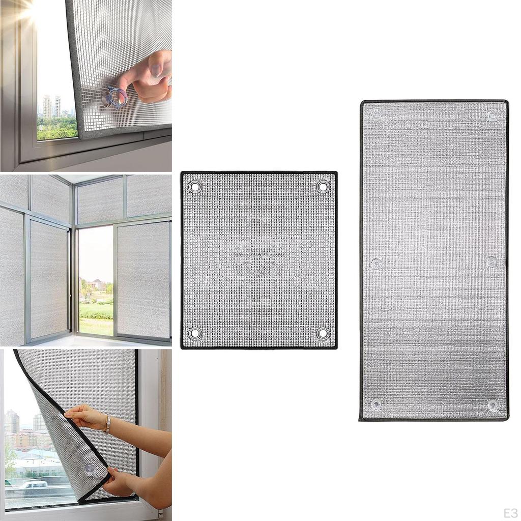 Aluminiumfolie Isolierfolie Verdunkelungsfenster Wiederverwendbar, Sonnenschutz, Glas Privatsphäre für