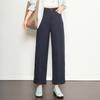 2025 Women's Small Size Cotton Linen Wide Leg Pants - Versatile, Slimming, Casual for Spring & Autumn