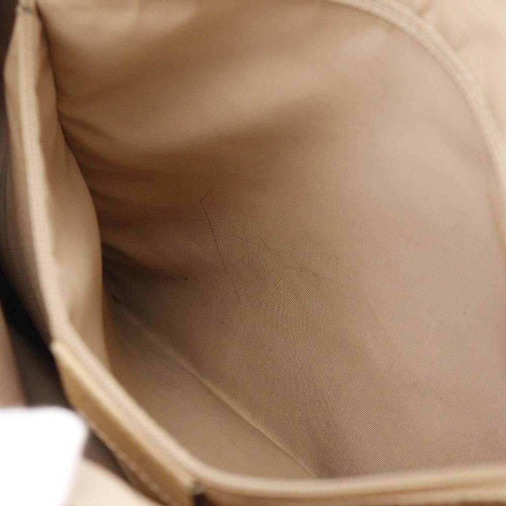 Dior Trotter Shoulder Bag 07RU 0064 Hobo Bag Beige Canvas Unisex Used