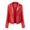 Fashion Women's Jacket Rock and Roll  Leather Jacket Pimkie Cleaning Single PU Leather Motorcycle Temale Women's Leat