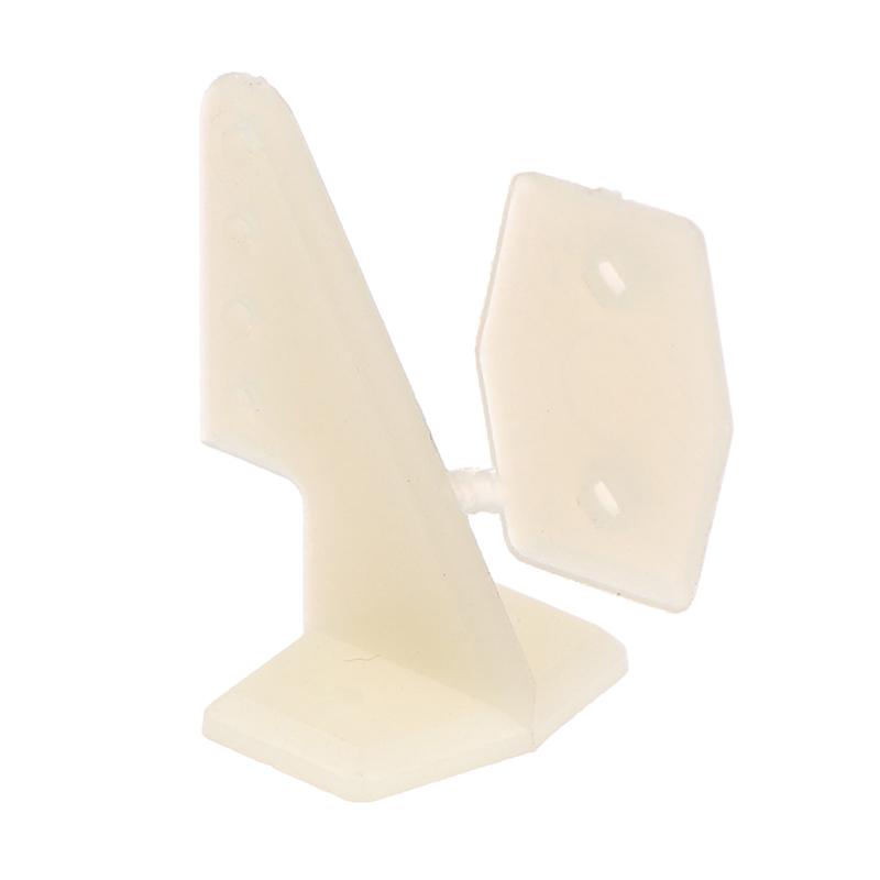 10 Sets Nylon Control Horns 4 Holes W13Xl18Xh25Mm With Screws For Rc Airplane