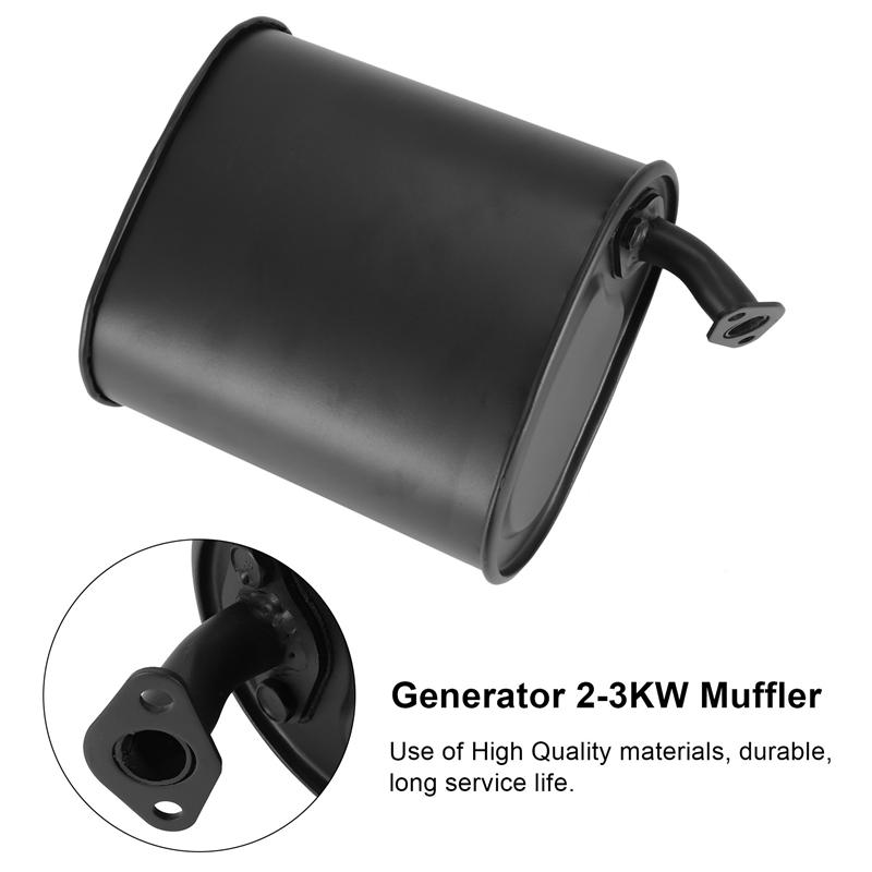 Generator Universal 2-3KW Exhaust Muffler for 5.5HP 6.5HP 3500W 4000W Accessories