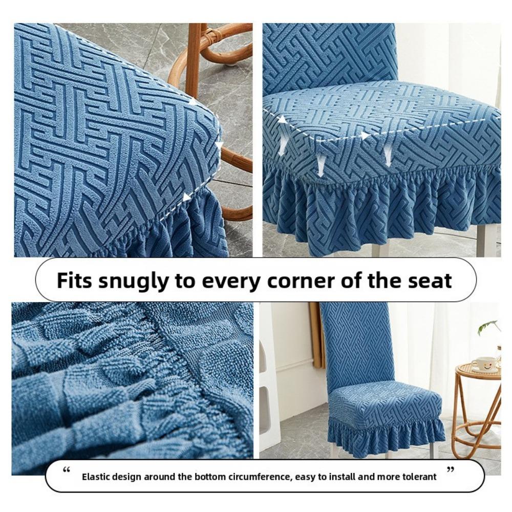 Stretchable Dining Chair Covers Thickened Universal Seat Covers for Chairs Stools with Backrest