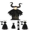 Maleficent Angelina Jolie Cosplay Kostuum Jurk Halloween Feest Outfit Voor Kinderen