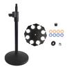 Heavy Duty Metal Mic Mount Clip With 130MM Slip Proof  Disk Professional Studio Equipment Accessory Holder