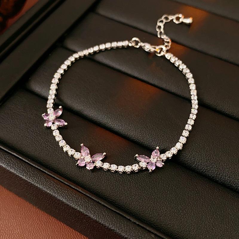 Elegante Geometrische Zirkonia Armband voor Damesmode - Veelzijdig, Trendy Bangle Sieraden