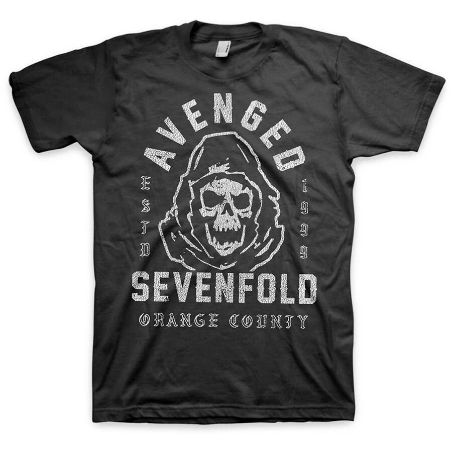Avenged Sevenfold - So Grim Orange County  - Black T-shirt S