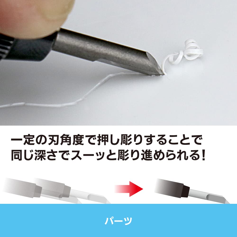 GodHand Bit Blade Triangular Knife Set of 4 Hobby Tools (GH-BBS-05-90)