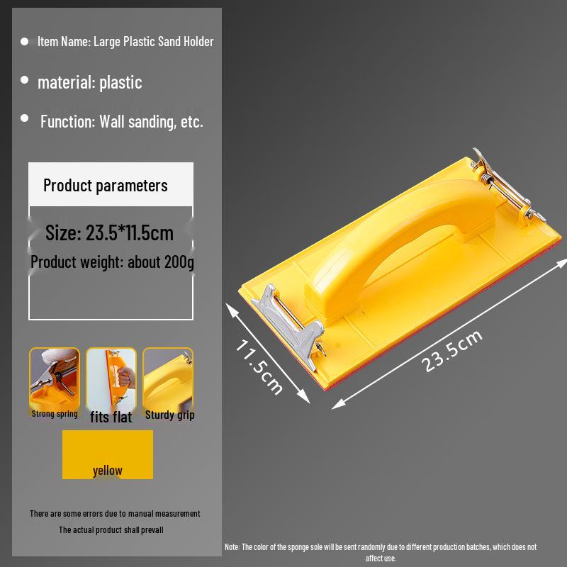 Sponge Handheld Sandpaper Holder for Wall and Corner Sanding