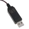 3.7V USB Charging Cable JST 2.54mm 2Pin Plug to USB Connector Lithium Battery Charger for RC Aircraft Helicopter Toys