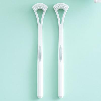 Brush & Scraper Double-Sided Tongue Cleaner (2 Packs)