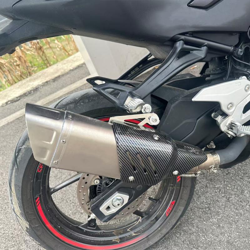 Motorcycle Carbon Fiber Exhaust Muffler Pipe Protector Heat Shield Guard For MT07 MT09 MT10 FZ10 R3 ZX4R ZX6R ZX4RR Z400 CBR5
