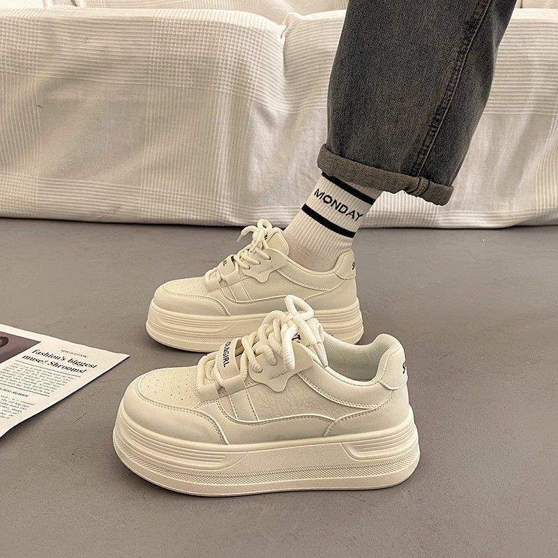 Girls little white shoes autumn children's board shoes 2025 new girls sports shoes fashion versatile children's casual shoes