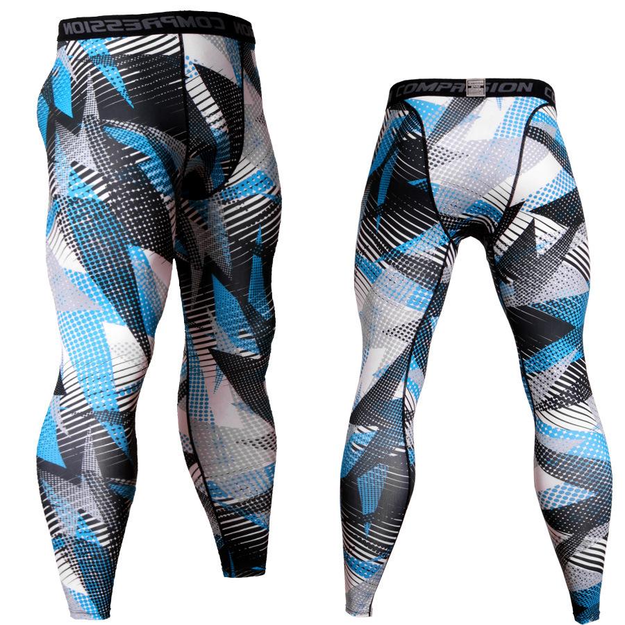 Legging joggebukser for menn Hurtigtørkende kompresjonsbukser Fitness treningstights Rashgard Menn Jogging Gym Leggings Løping