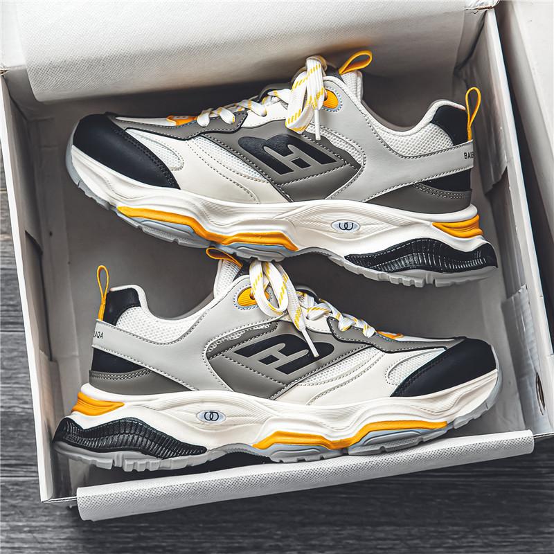 

Men s shoes 2025 new spring versatile casual running sports shoes men s platform heightening dad shoes 44
