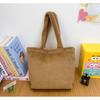 Korean Style Plush  Doll Tote Bag Large Capacity Fluffy Shoulder Bag Fashion Kid Schoolbag  Travel