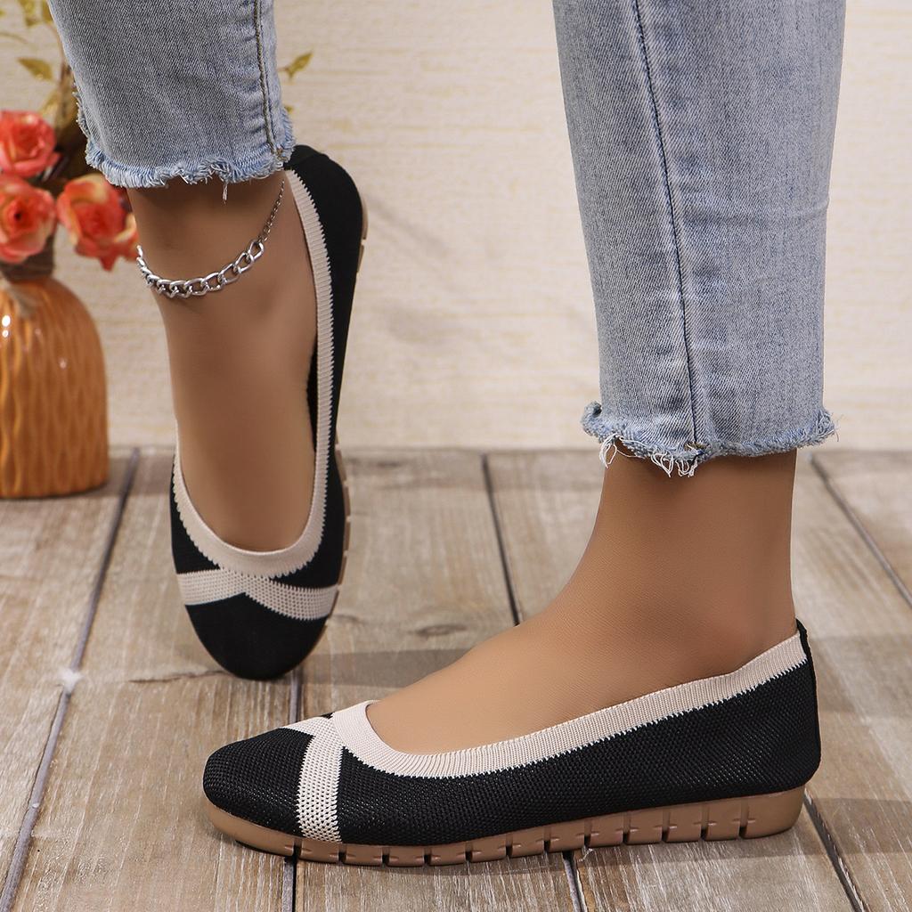 Damen Ballerinas Sommer Casual Flache Ballerinas Damenschuhe Gemütlich Rutschfest Walking Slipper Atmungsaktives Mesh Bequeme Schuhe für Damen