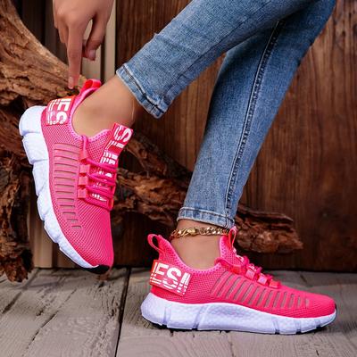 Women's Summer Mesh Sports Shoes Breathable Knit Upperls Slip Gym Track Field Jogging Shoes Lightweight Woman Casual Sneakers