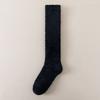 Calzini Lunghi alla Caviglia per Donna per Inverno e Autunno - Calzini in Pile Corallo, Spessi e Caldi, Colore Puro, Senza Perdita di Fibre, Calzini da Notte