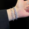 Zircon Bow Cuff Bracelet for Women Korea Luxury High-grade Charm Bracelet Fashion Personality Wedding Dainty Accessories