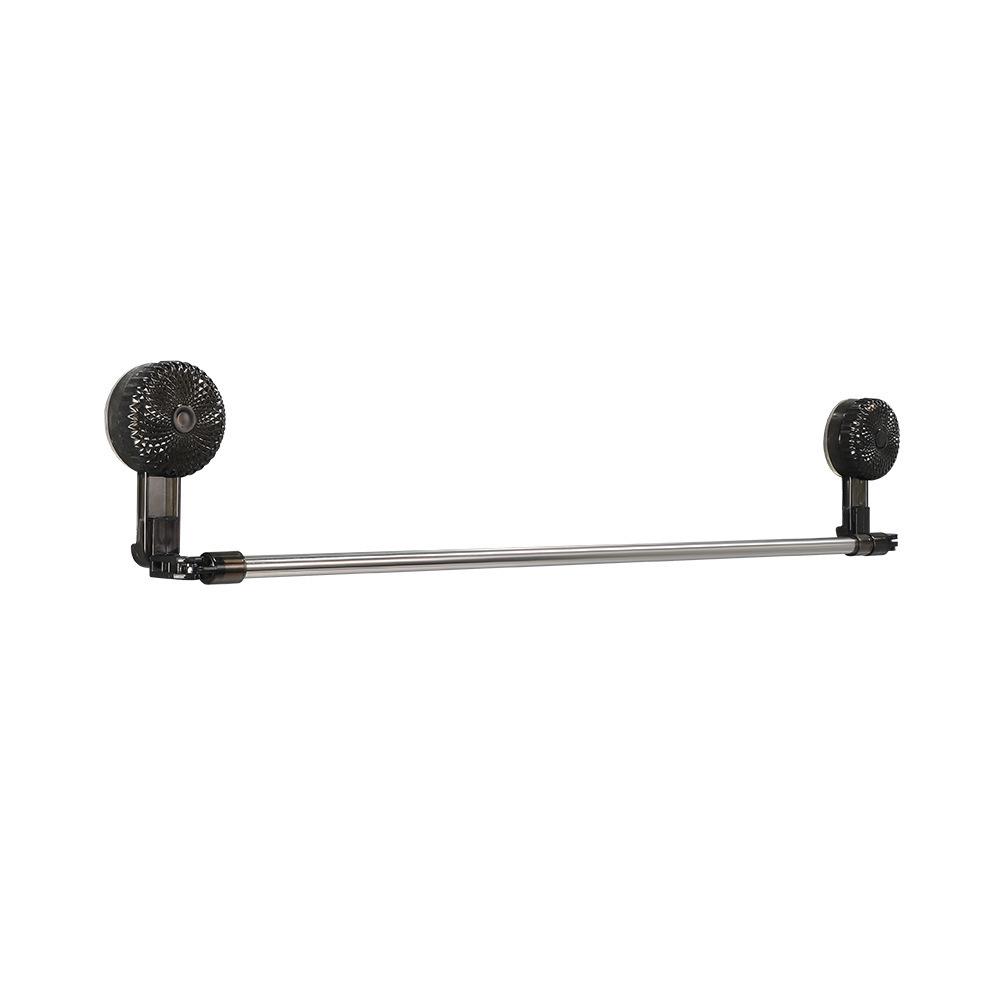 Punch-Free Retractable Suction Cup Towel Rack & Shelf
