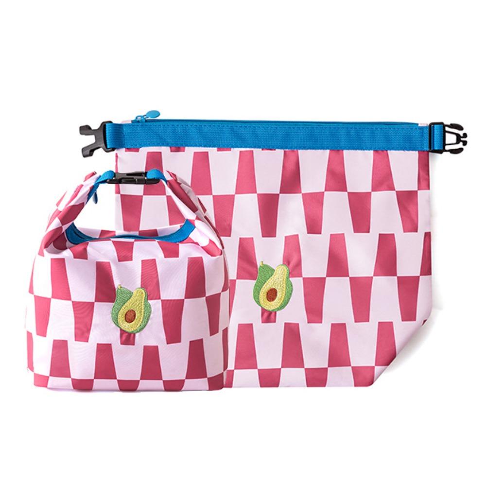 

Foldable Lunch Pack Portable Food Thermal Handbag Picnic Travel Storage Bags Picnic Style 4