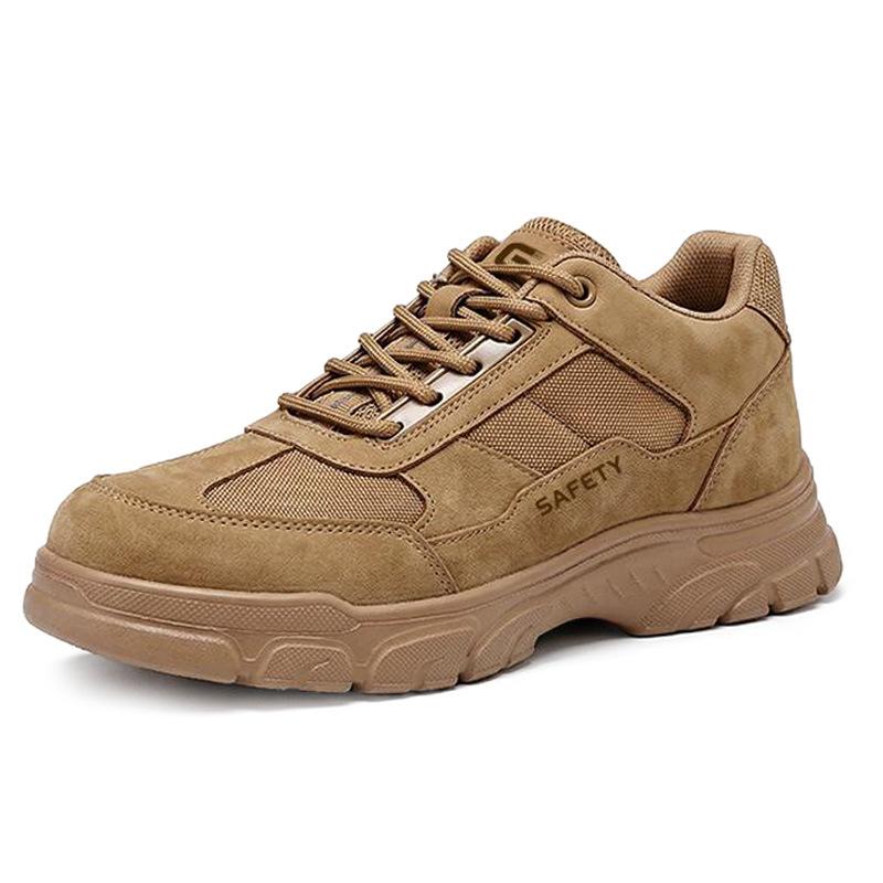 New Labor Insurance Shoes Men's Summer Breathable Fashion Anti-piercing Safety Shoes Steel Bag Head Anti-smashing Comfortable Work Shoes