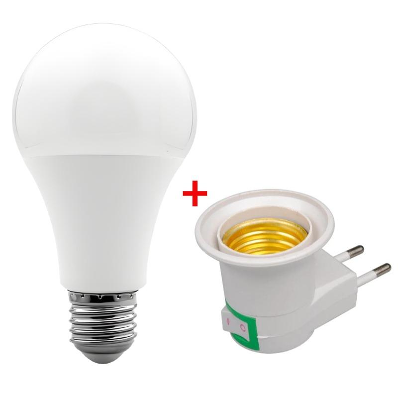 

Лампа E27 с датчиком движения PIR Патрон E27 Переходник для патрона Лампочка LED E27 Основание лампы Интеллектуальный выключатель Лампочка Патрон для лампы