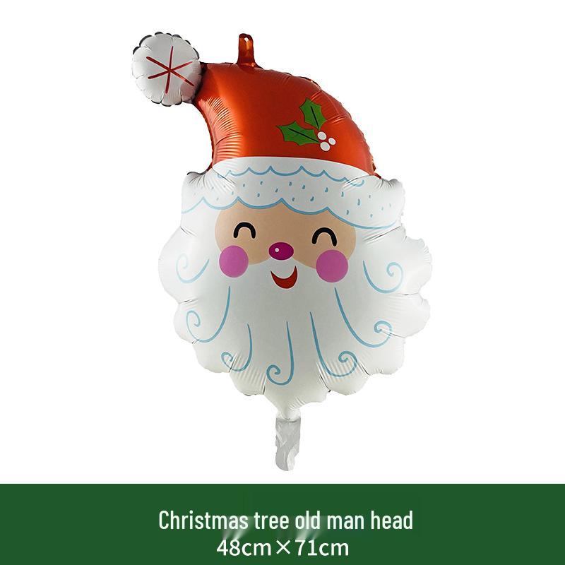 Celebrate Christmas with 18/32-Inch Aluminum Foil Balloons - Festive Santa and Snowman Decorations