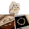 Sonnenthematischer Schmuck Handkette mit Imitationsperlen und funkelnden Strasssteinen für Damen