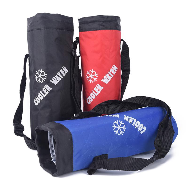 Water Bag Drawstring Water Bottle Pouch Insulated Cooler Bag Outdoor Traveling