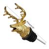 Kirsite Deer Head Bottle Stopper Decorative Deer Head Wine Stopper Stable Wine Pourer Add Charm To Parties
