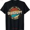 Grandpappy T Shirt from Grandchildren Myth Legend Vintage Washed Slightly Designer Clothes Comfortable Top For Everyday Wear