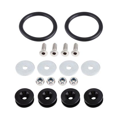 Car Aluminium Alloy Bumper Washer Bolt Engine Bay Dress Up Kit Quick Release Fastener