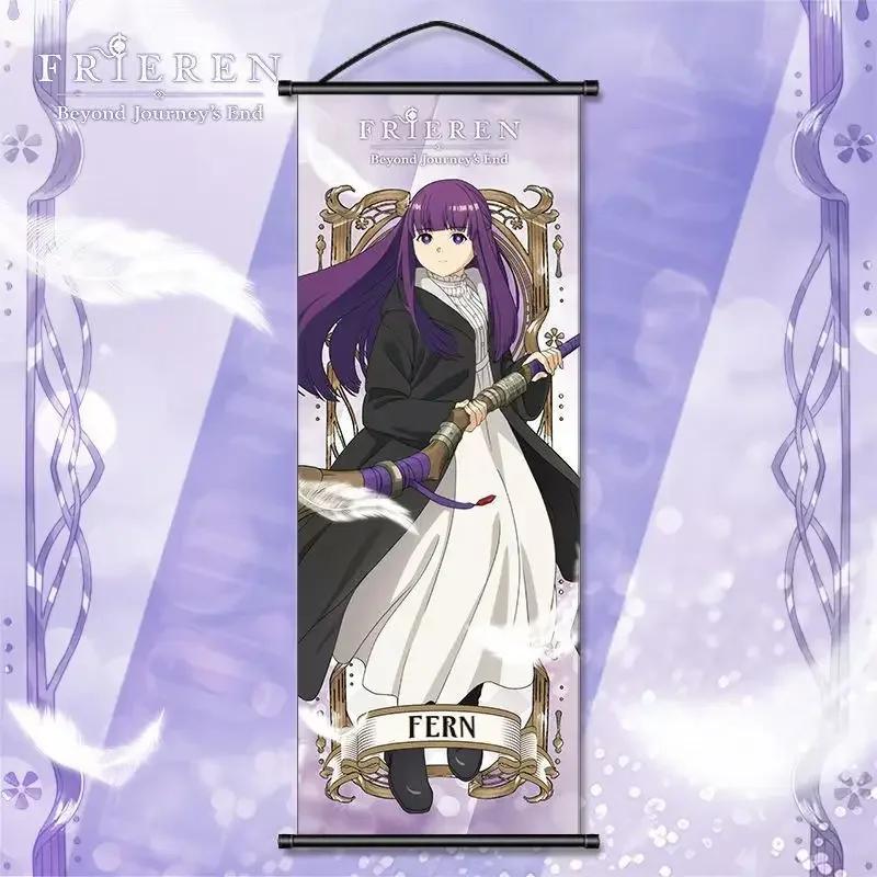 

Frieren Beyond Journey s End Висячая картина Himmel Stark Аниме Периферия Мультфильм Ткань Свиток Плакат